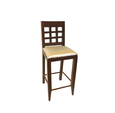 Dollhouse Modern Diner Bar Stool With Craftsman Style Chair Back 1:12 Miniature • $9.95