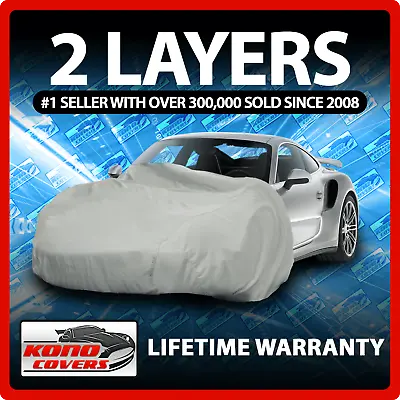 2 Layer Car Cover - Soft Breathable Dust Proof Sun Uv Water Indoor Outdoor 2243 • $34.95