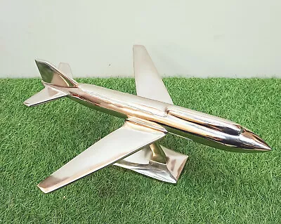 Aluminum Aircraft Model Airplane Plane Table Top Model Silver Desk Top Decor • $329.18