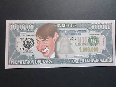 Tom Cruise $1 MILLION DOLLAR NOTE Novelty Bill $1000000 Mission Impossible USA • £1.29