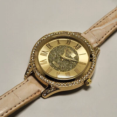 $12.78 • Buy Ashley Princess Watch Womens Gold Tone 42 Mm Crystal Accents Analog Dress Style