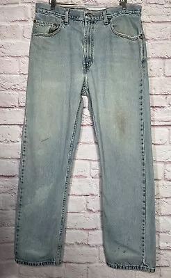 Vintage Levi's Jeans Mens 34x30  Blue 505 Straight Made In USA Light Wash Denim • $24.95