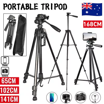 Professional Camera Tripod Stand Mount Remote + Phone Holder For IPhone AU STOCK • $13.29