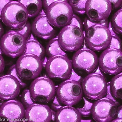 Miracle Bead Purple Color Iridescent 4mm 6mm 8mm Round Jewelry Craft Beads • $7.99