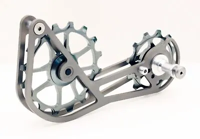 SwishTi Cycling Oversized Pulley Titanium Cage For Shimano Ultegra R8000 Gray • $216.98