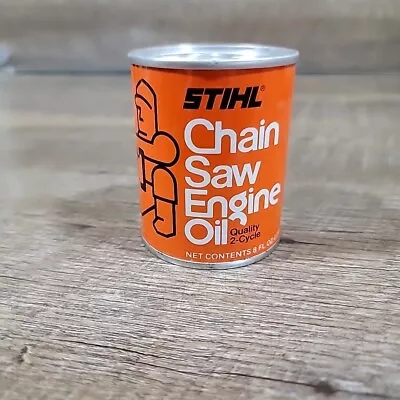 Vintage Stihl Chain Saw Engine Oil Can Unopened 8oz • $18.99