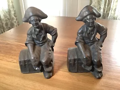 2 Pirate Treasure Chest Solid Cast Iron Bookends • $40