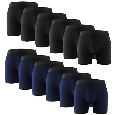 12PK Performance Mens Boxer Briefs Polyester Underwear Size Small M Large XL XXL • $34.39