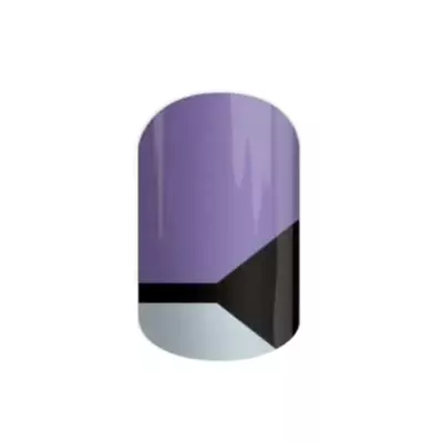 $3.88 • Buy 🦊 Jamberry Nail Art Wraps Half Sheet April 2017 HE Glossy Purple Geometric