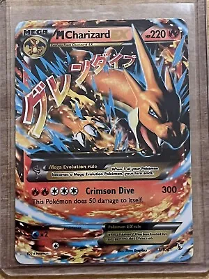 Pokemon TCG MEGA M Charizard EX 13/106 XY Flashfire Holo Ultra Rare • $35