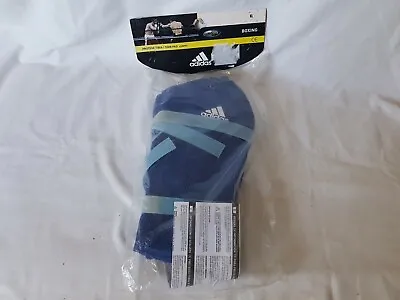 Adidas Martial Arts Shin Pads Kick Boxing (MMA Muay Thai) ADIBP07 BlueSize XL • $19.50