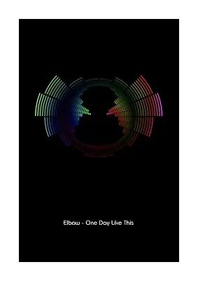 £11.99 • Buy Elbow - One Day Like This - Sound Wave Vector Art Print - A4 Size