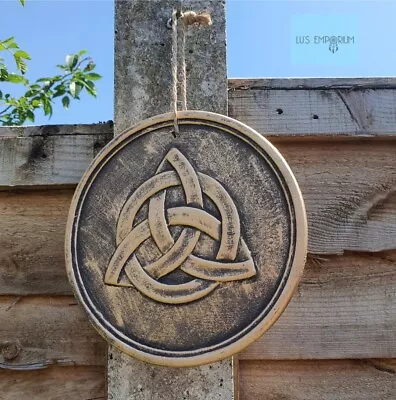 Triquetra Wall Plaque. Garden Indoor Outdoor Pagan Wiccan • £3.99