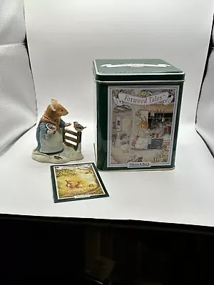 Foxwoods Tales Villeroy&Boch Mrs. Mouse Figurine With Tin • $44.99