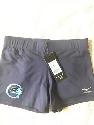 MIZUNO Women’s Volleyball Shorts Lightweight Performance Navy Size L • $17.10