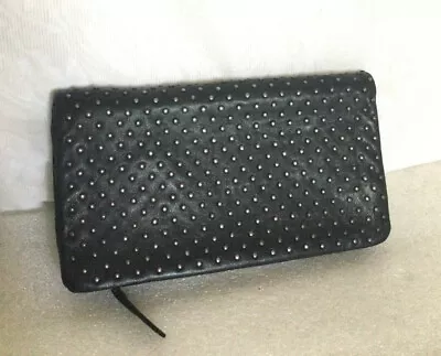 Large COUNTRY ROAD Black Leather Wallet/Clutch Bag / Handbag • $49