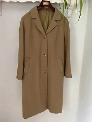 $30.51 • Buy Vintage Ladies Winter Coat Wool & Camel Hair Uk 14