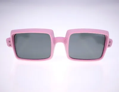 Vintage 1970s French ‘Pink TV’ Square-shaped Sunglasses (Weight: 38g) • $49.99