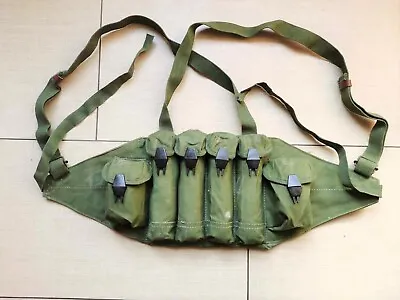 Original Surplus Chinese Type 85 Chest Rig Ammo Pouch Mag Pouch Marked 1987 • $26.99