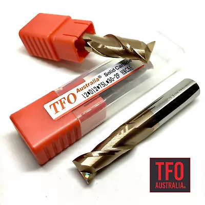 12mm Solid Carbide 2 Flute Flat End Mill !!TiAlN Coated “Slot Drill Spotting CNC • $52.95