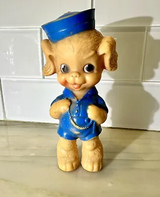 Blue Boy Dog Vintage Ruth E Newton Squeaker Toy THE SUN RUBBER CO VGC 1950s • $49.99