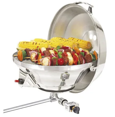 Magma Marine Kettle 2 Push Start Gas Grill 17” Party Size A10-217 18-9 Stainless • $195