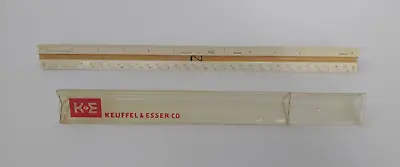Keuffel & Esser 12” Inch Triangular Scale Ruler 56 3648 Paragon Germany • $8.99