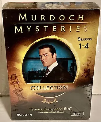 MURDOCH MYSTERIES Complete Series Collection Season 1-4 DVD 16-Disc Set NEW • $29.95