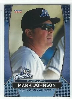 2016 West Michigan Whitecaps (Class A-Detroit Tigers) Mark Johnson • $1.50