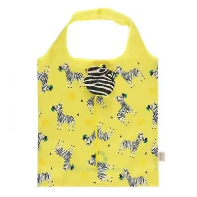 Ziggy Zebra Foldable Shopping Bag - Brand New - Eco Friendly  • £5.99