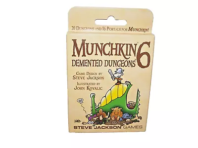 Munchkin 6 DEMENTED Dungeons Damaged Box Card Game OOP Expansion Steve Jackson • $16.99