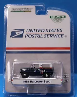 Greenlight Hobby Exclusive 1967 HARVESTER SCOUT U. S. POSTAL SERVICE • $8.95