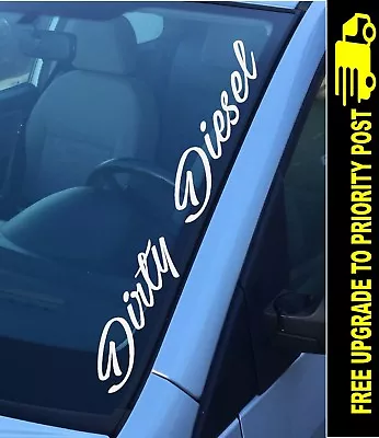 $6.80 • Buy Car Windscreen Sticker DIRTY DIESEL Decal 4X4 4WD Car Ute Truck 400mm