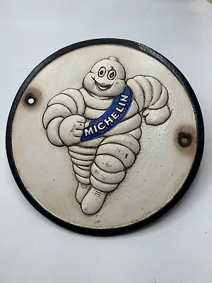 Michelin Man Tire Sign Plaque Cast Iron Patina Goodyear Harley Tires Collector • $38