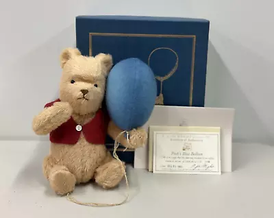 Disney R John Wright Winnie The Pooh With Blue Balloon Doll • $715