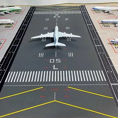 1:400 Airport Aircraft Model GSE Airport Runway + Parking Apron Rubber Mat • $41.99