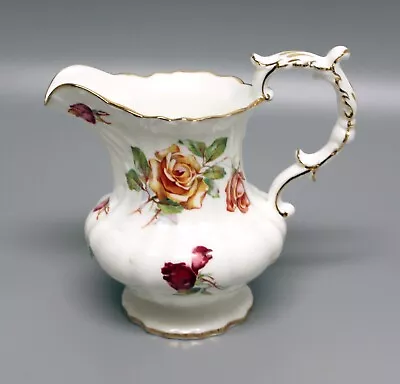 Vintage Hammersley & Co Bone China Floral Pitcher Jug England 5  Tall • £35.55