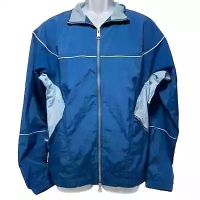 Men's Size XL - Jordan Essential Statement Warm Up Jacket Navy Blue/Baby Blue • $69.99