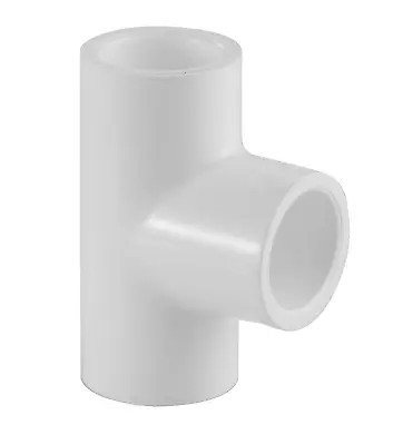 PIPE 1/2 In. PVC Tee Schedule 40 White 401-005 • $5.15