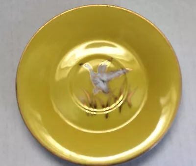 Ucagco Yellow China Plate Hand Painted Duck Japan • $8.87