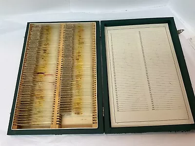 Vintage Microscope Medical Lab Slides 1940’s Dr. George Waynick Lot Of 96 • $150