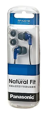 £14.23 • Buy Panasonic Japan Inner Ear Phone Earphone HeadPhone RP-HJE150-A Blue