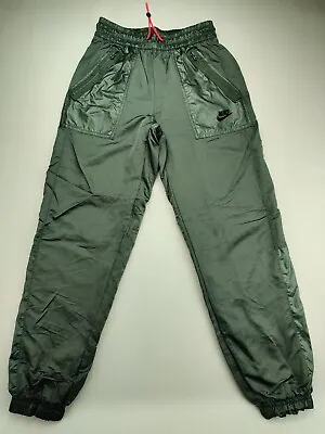 Nike SportsWear Military Green Meshed Lined Zip Pockets Unisex XS Pants 27  Inse • $29.99