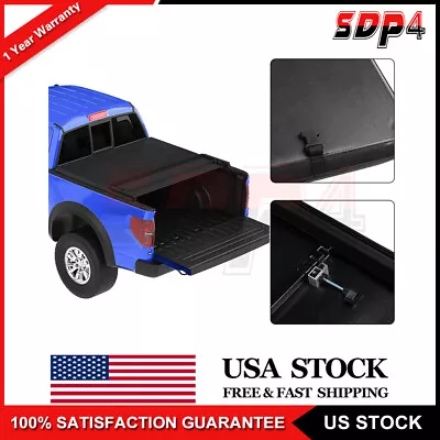 For 2004-2021 Ford F150 5.5ft 66'' Bed Soft Lock 4-Fold Tonneau Cover Vinly Bed • $130.99