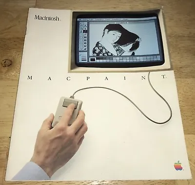 1983 MacPaint Original FIRST Print User Manual 1984 Macintosh 128K 512K M0001 • $49.99