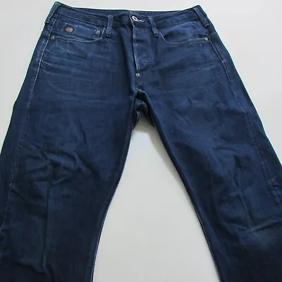 G-Star Jeans Mens W32 L28 Blue Loose Taper Denim Button Fly TYPE C 3D • $28.93