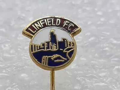 £9.90 • Buy LINFIELD - Superb Vintage Enamel Football Stick Pin Badge Pride Of Belfast Irish