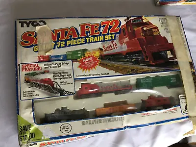 Vintage Tyco Santa Fe 72 Piece Train Set • $89