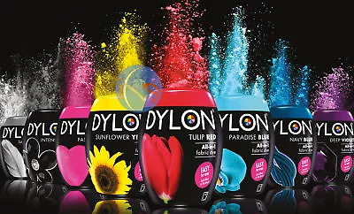 DYLON All-In-1 Fabric Machine Dye Pod 350g - All Colours Bulk Buy 13612 • £9.95