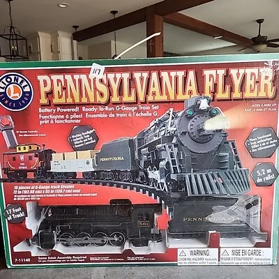 Lionel Pennsylvania Flyer Freight G-Gauge Train Set Battery Powered 7-11140 • $112.95